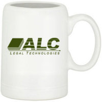 Ceramic Mugs: 19oz White Ceramic Beer Steins